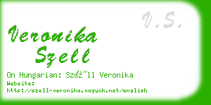 veronika szell business card